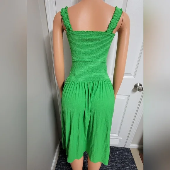slim fit dress slacks MOTEL DELUXE Gabby Sequin Plunge Back Dress in Iridescent Green
